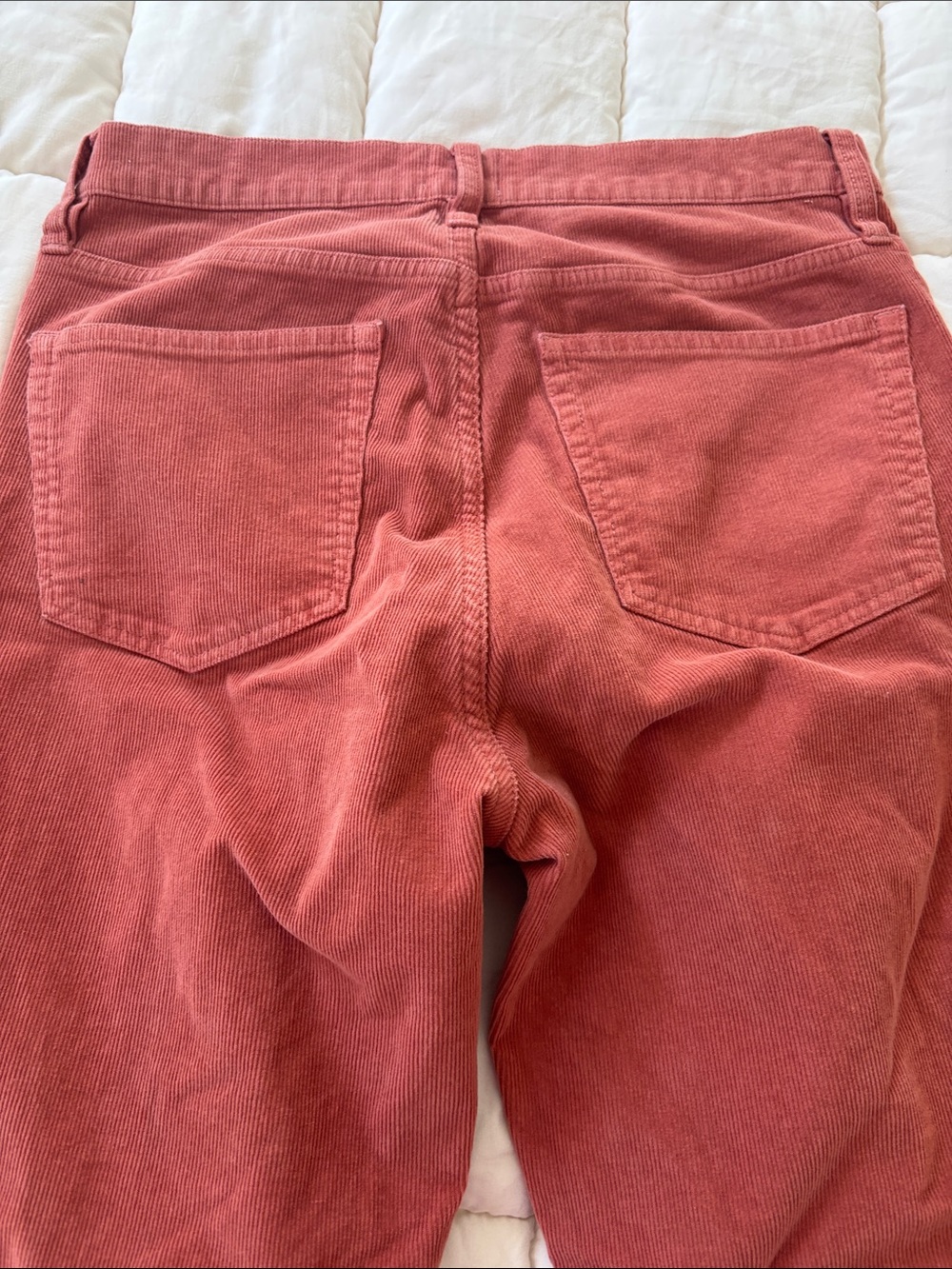 J. Crew Women’s Rust Red Straight Corduroy Jeans - Picture 3 of 4